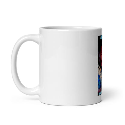 White glossy mug