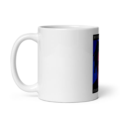 White glossy mug