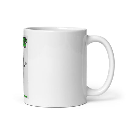 White glossy mug