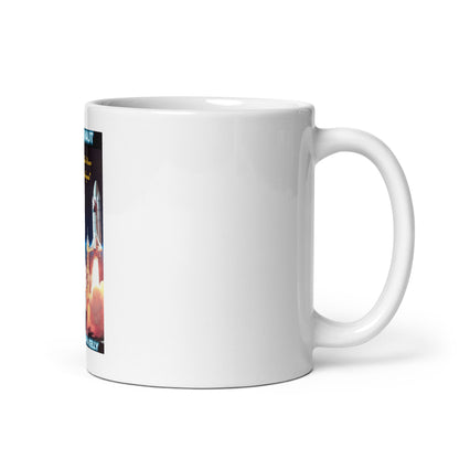 White glossy mug